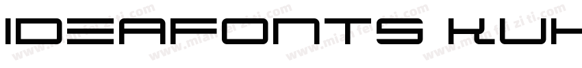 ideafonts KUHEITI字体转换